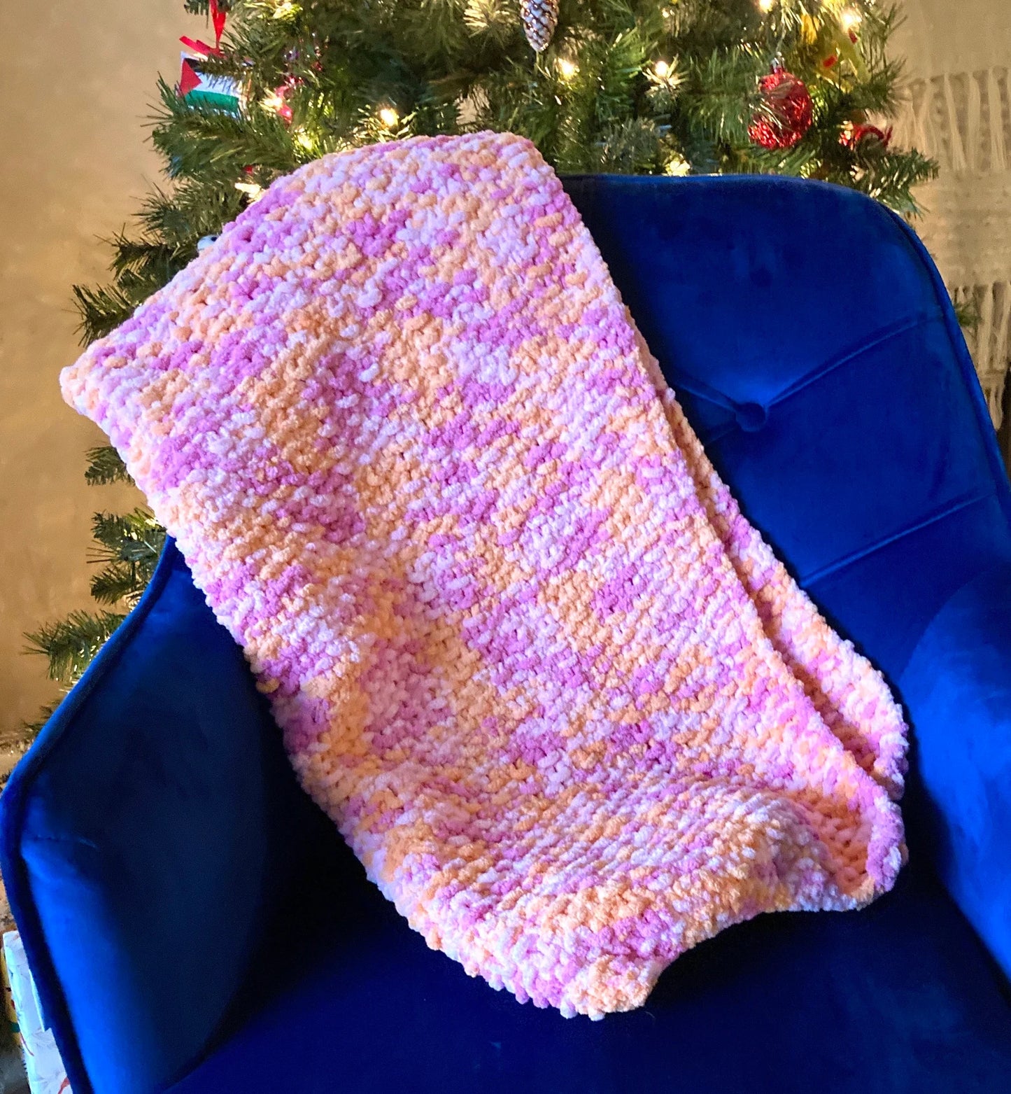 The Esme - Hand Knit Baby Blanket